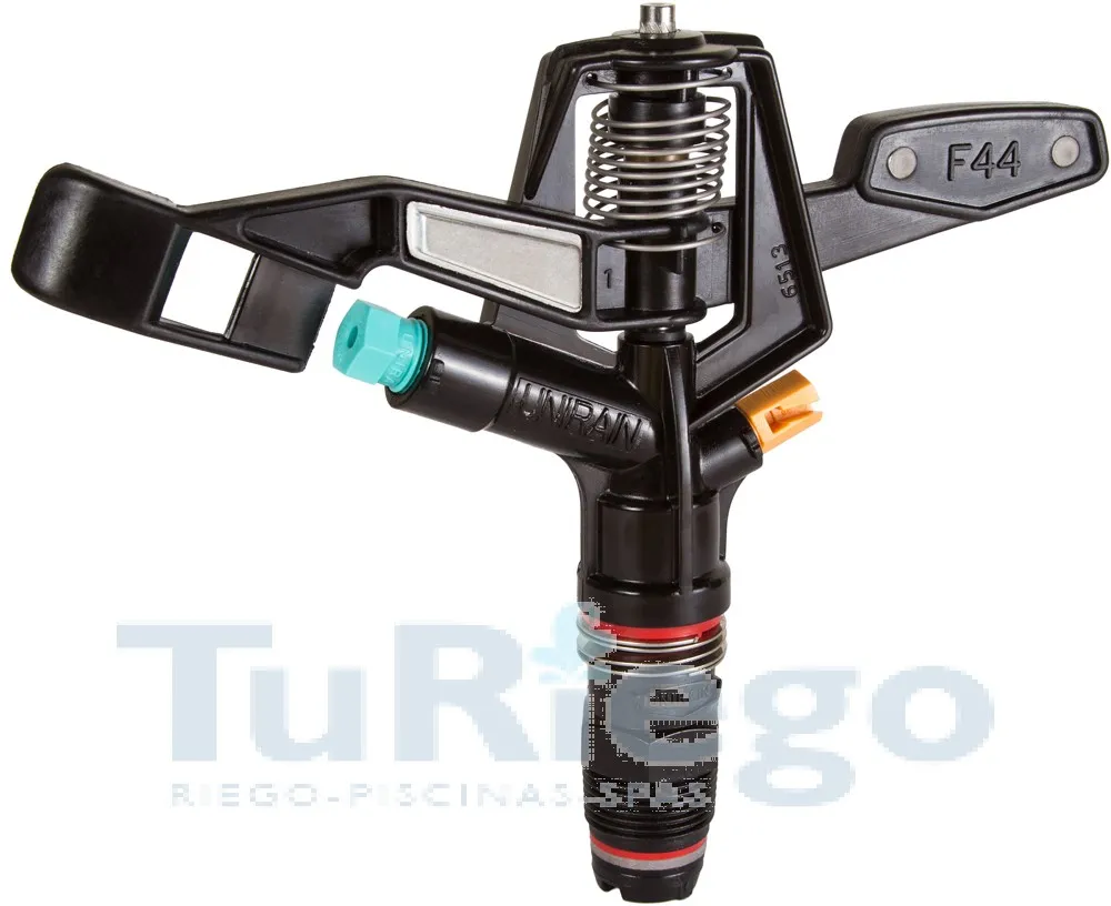 Aspersor de impacto F44 plástico 360º, alcance 13-20 m.