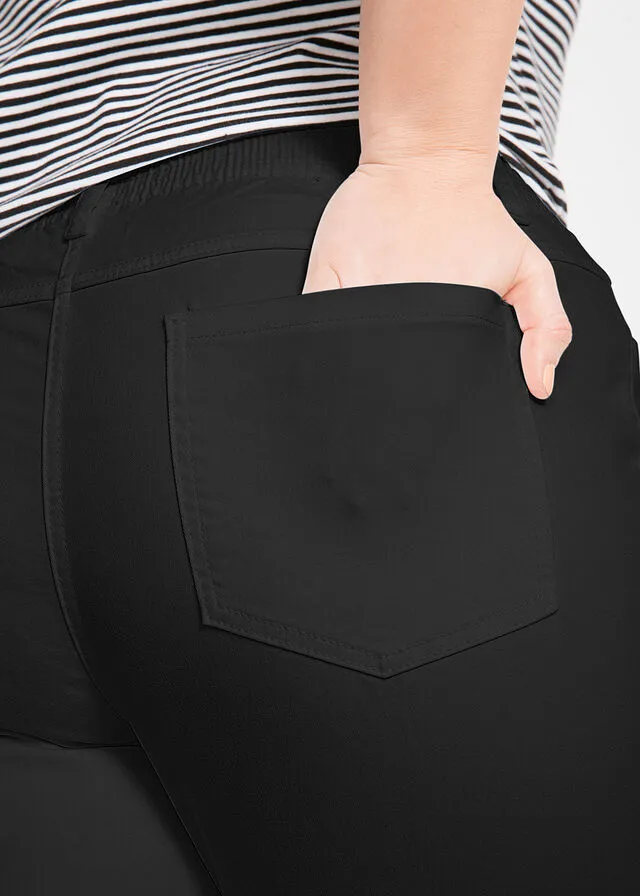 Bermudas elásticas (2 unidades) Negro + azul blanqueado