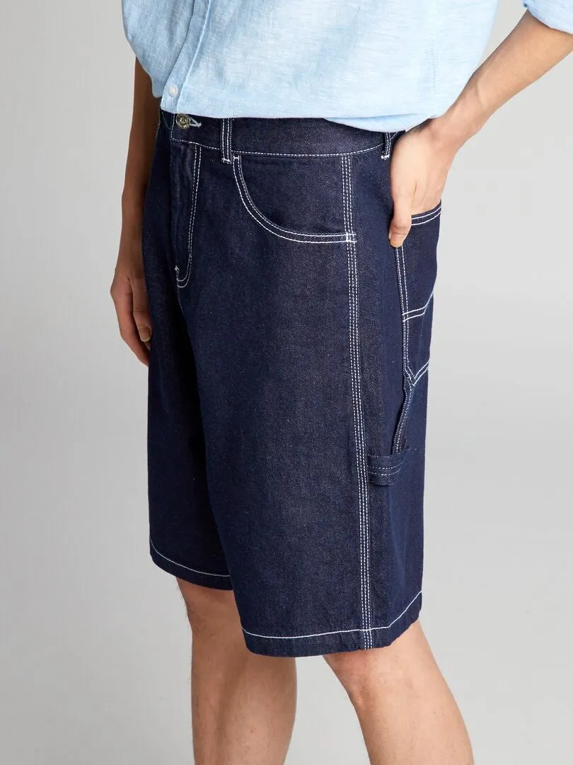 Bermudas vaqueras - AZUL