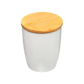 Bote Hermético Blanco Bambú Seramik
