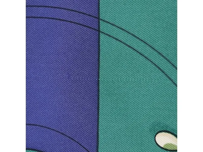 Bufanda Hermès Carré 90 en verde 