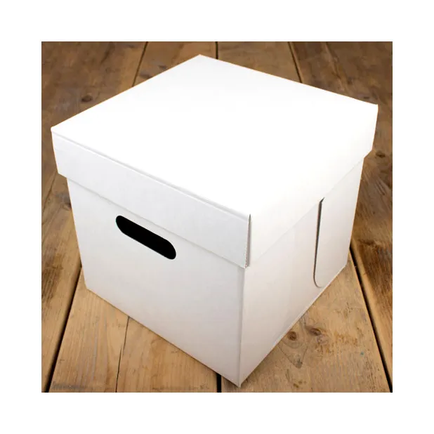 Caja blanca para tartas 25,5 x 25,5 x 25cm