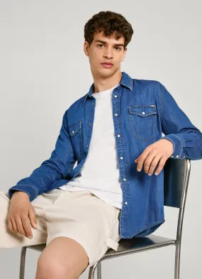 camisa denim fit regular