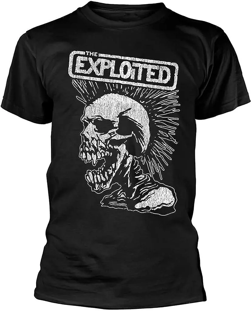 Camiseta 'Vintage Skull' (negra) de The Exploited (x-large)
