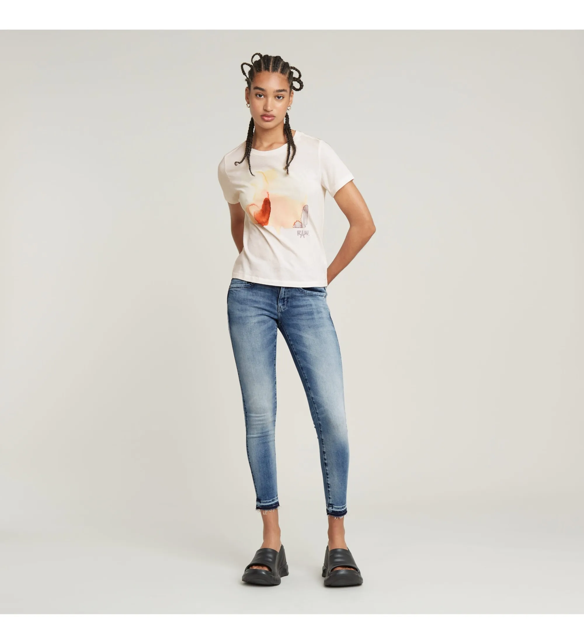 Camiseta Abstract Water blanco