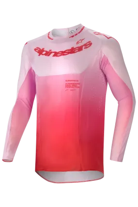 Camiseta de Cross Alpinestars Supertech Dade Rojo-Lila