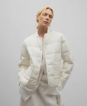 Chaqueta acolchada con bufanda mujer