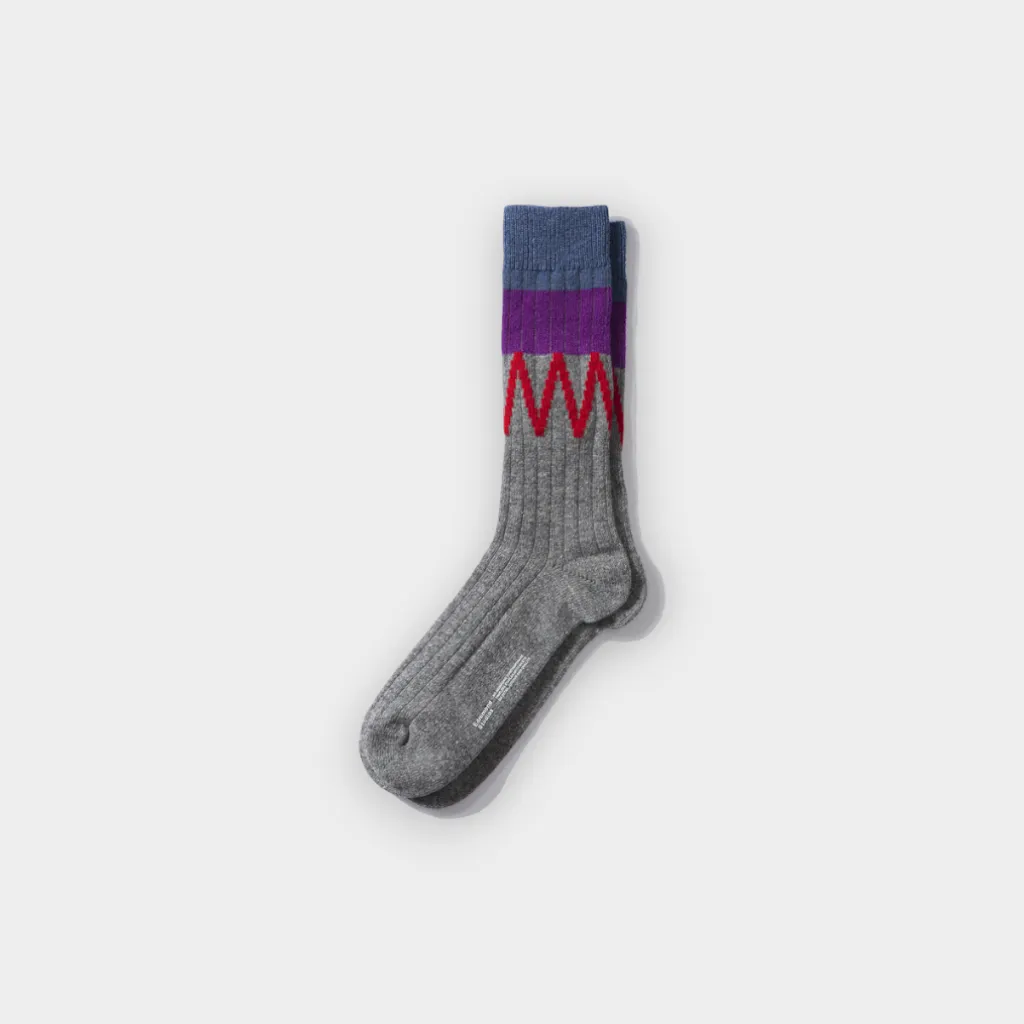 Edmmond – Calcetines Scuff grey melange
