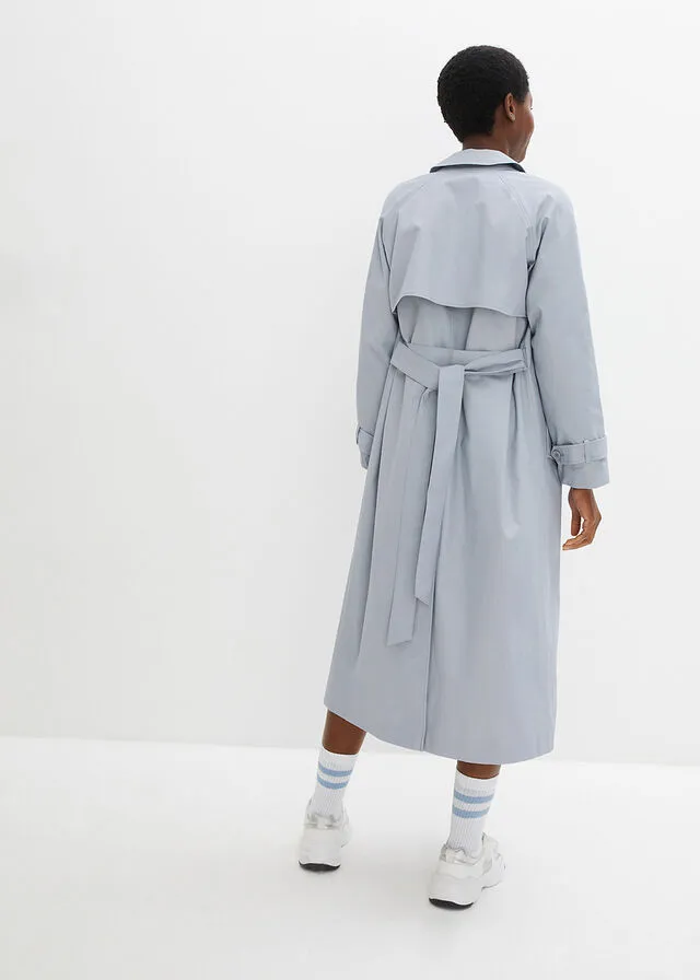 Gabardina Gris-plata