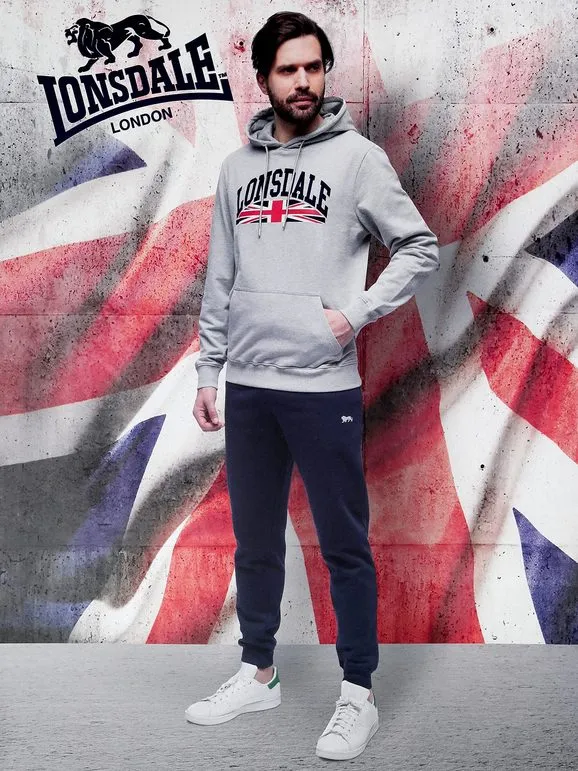 Lonsdale Chándal de hombre de 2 piezas con capucha.