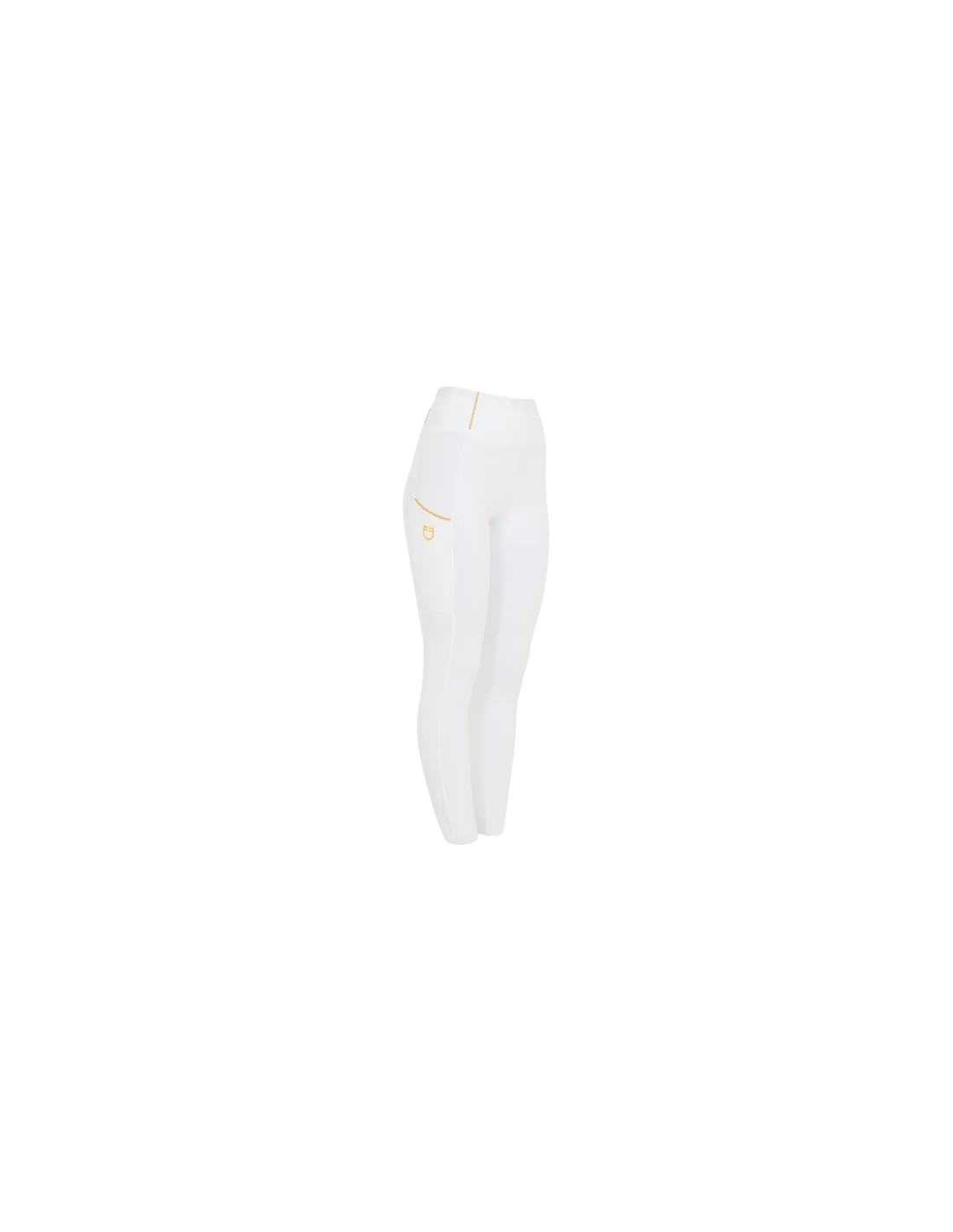 Oferta leggins ajustados de niña con agarre completo blanco