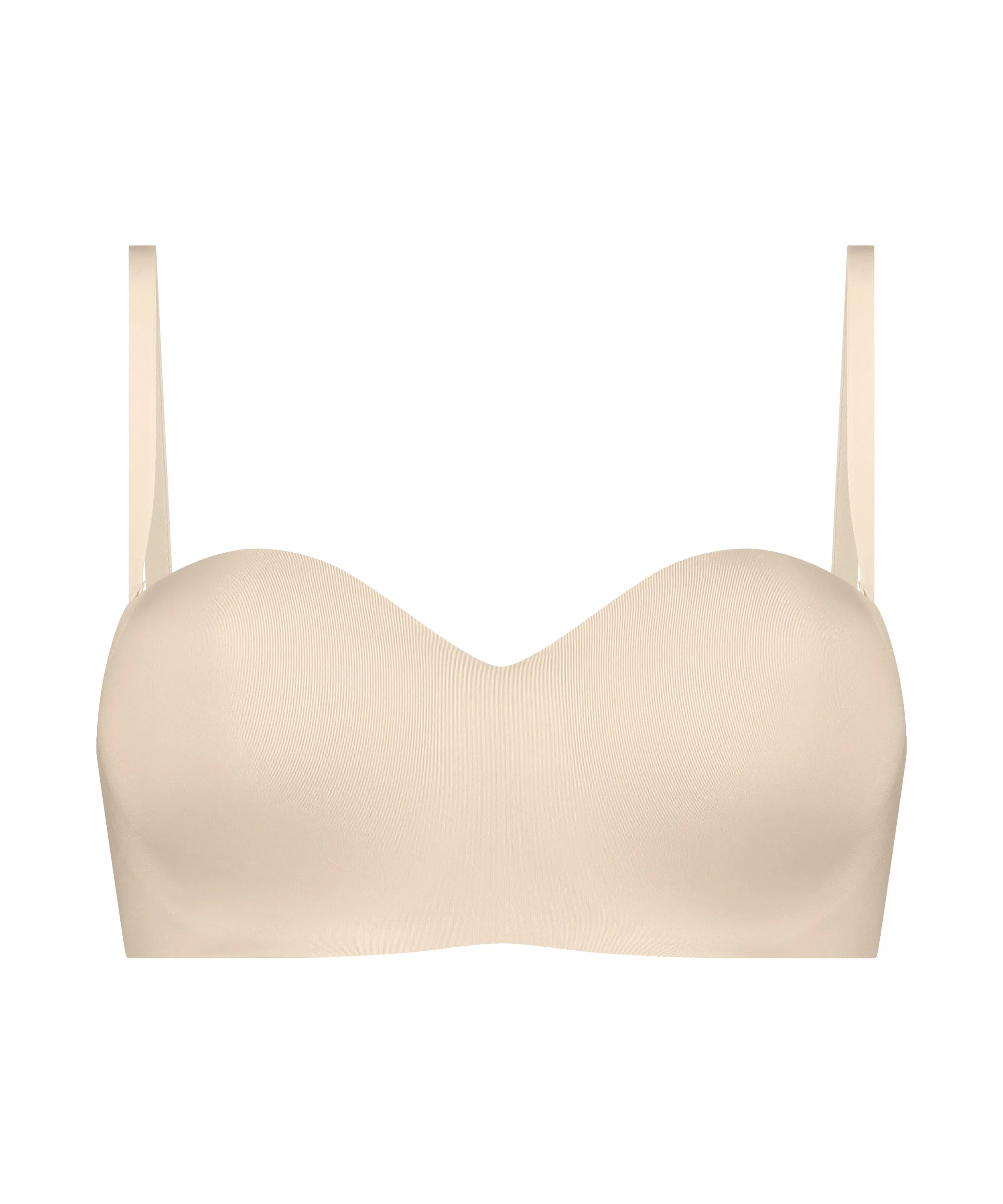 Sujetador push-up de aros sin tirantes y preformado Smooth - Beige