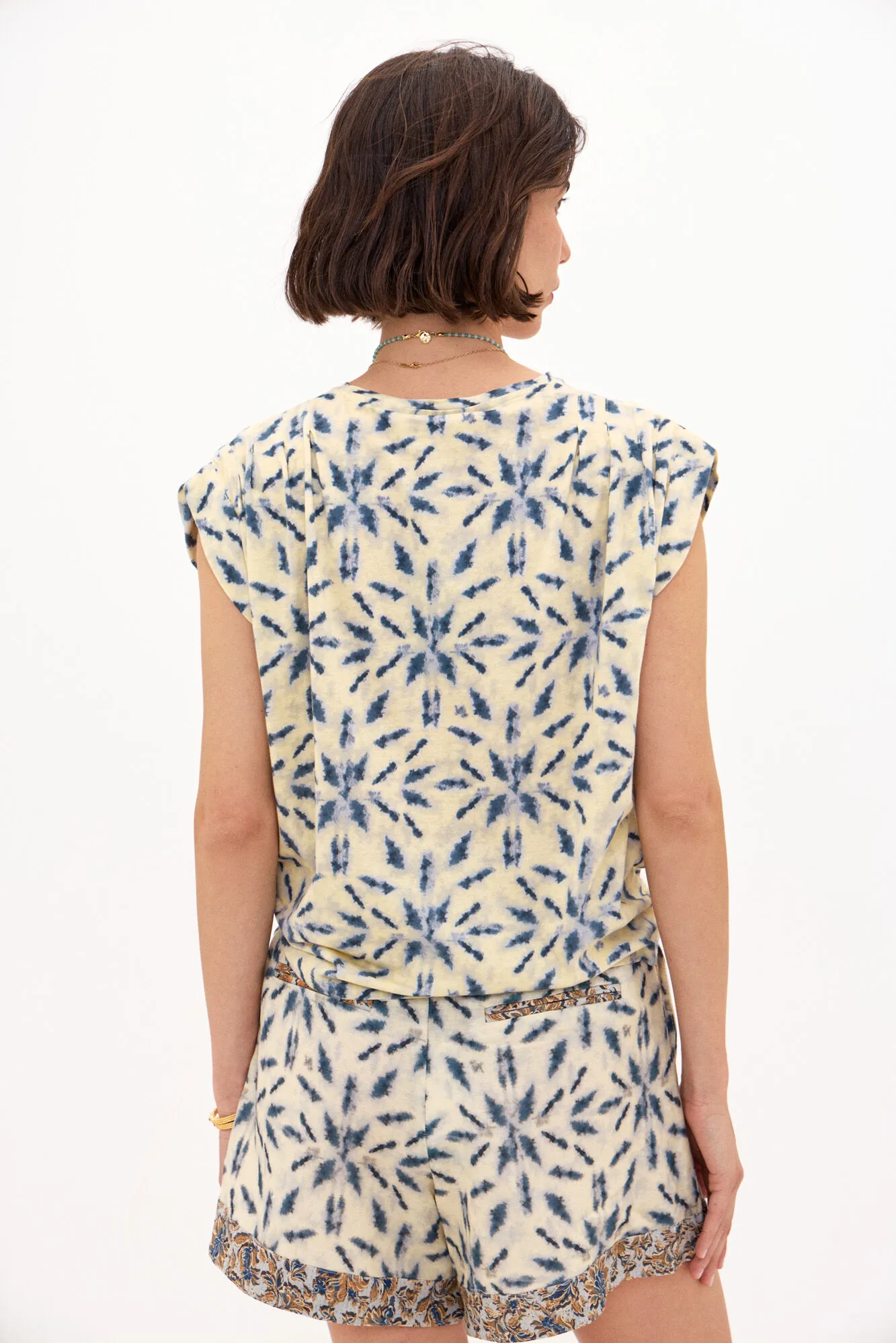 Tiana. Camiseta de algodón estampada